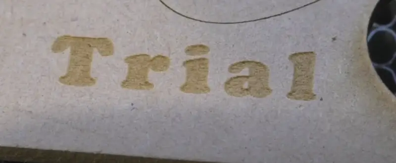 Laser engraving showing the importance of laser air assist