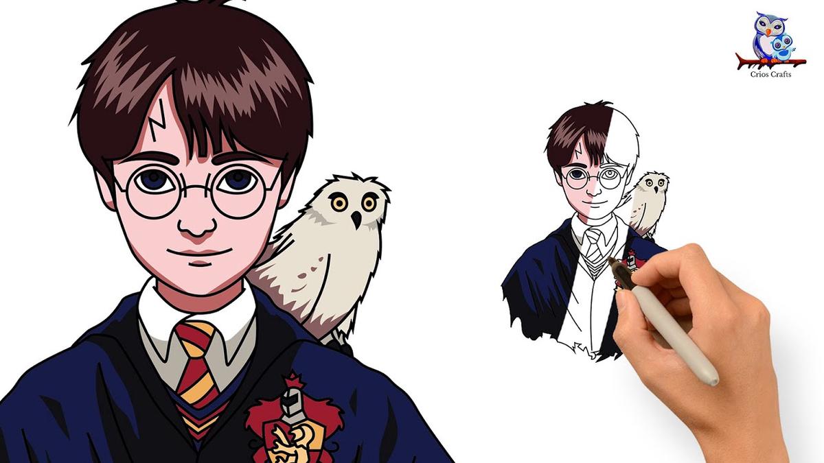 'Video thumbnail for How To Draw Harry Potter Sorcerer's Stone - Easy Art Tutorial'