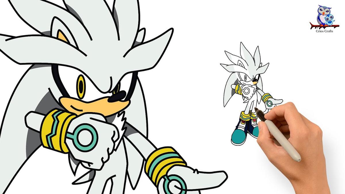 'Video thumbnail for How To Draw Silver the Hedgehog - Sonic Tutorial'