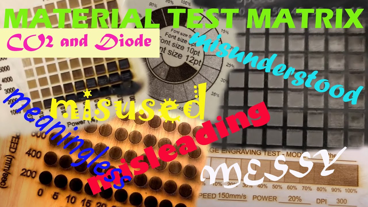 Material test matrix co2 and diode video thumbnail
