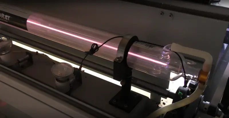 Laser beam safety - a working tube