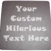 Square Welsh Slate Coaster - Laser Engraved With Custom Text
