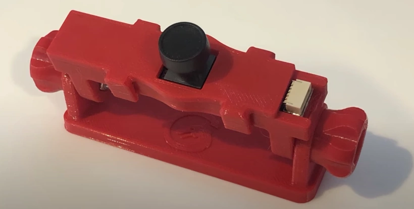 Lightburn camera calibration - the camera fitted in it's 3d printed holder
