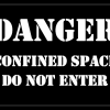 DANGER CONFINED SPACE DO NOT ENTER Stencil