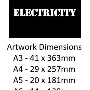 Electricity Utility Stencil