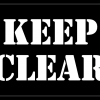 KEEP CLEAR Stencil