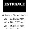 ENTRANCE Stencil