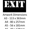 EXIT Stencil