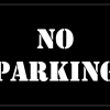 NO PARKING Stencil