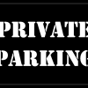 PRIVATE PARKING Stencil