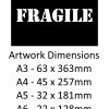 FRAGILE Stencil