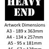 HEAVY END Stencil
