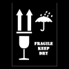 FRAGILE KEEP DRY / THIS WAY UP combo Stencil