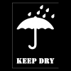 KEEP DRY with logo Stencil