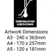 TEMPERATURE LIMITATIONS with logo Stencil