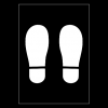 Shoe Footprint Stencil
