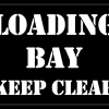 Loading Bay Keep Clear Stencil