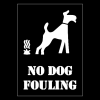 NO DOG FOULING Stencil