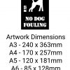 NO DOG FOULING Stencil