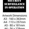 SECURITY SURVEILLANCE IN OPERATION Stencil