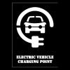 ELECTRIC VEHICLE CHARGING POINT with logo Stencil