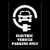 ELECTRIC VEHICLE PARKING ONLY with logo Stencil