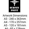 SURVEY POINT with logo Stencil