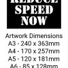 REDUCE SPEED NOW Stencil