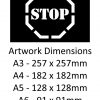 Stop Sign Stencil