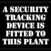 A Security Tracking Device Is Fitted To This Plant Stencil