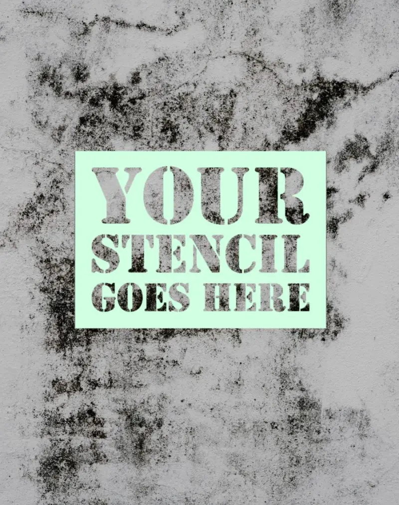 Custom Text Stencil