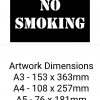No Smoking Stencil