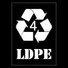 LDPE Recycling Stencil - Symbol & Text