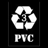 PVC Recycling Stencil - Symbol & Text