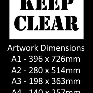 KEEP CLEAR Vinyl Decal
