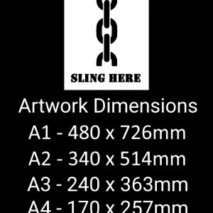 SLING HERE With Symbol Vinyl Decal