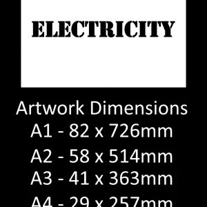 ELECTRICITY Utility Vinyl Decal