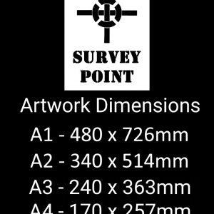 SURVEY POINT With Symbol Vinyl Decal
