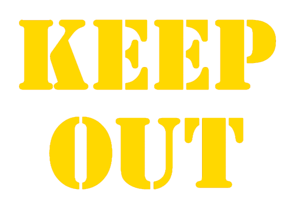 KEEP OUT Vinyl Decal