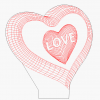 Valentines Gift: 3D Heart in a Heart
