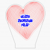 Valentines Gift: 3D Single Heart with names