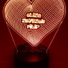 Valentines Gift: 3D Single Heart with names actual product